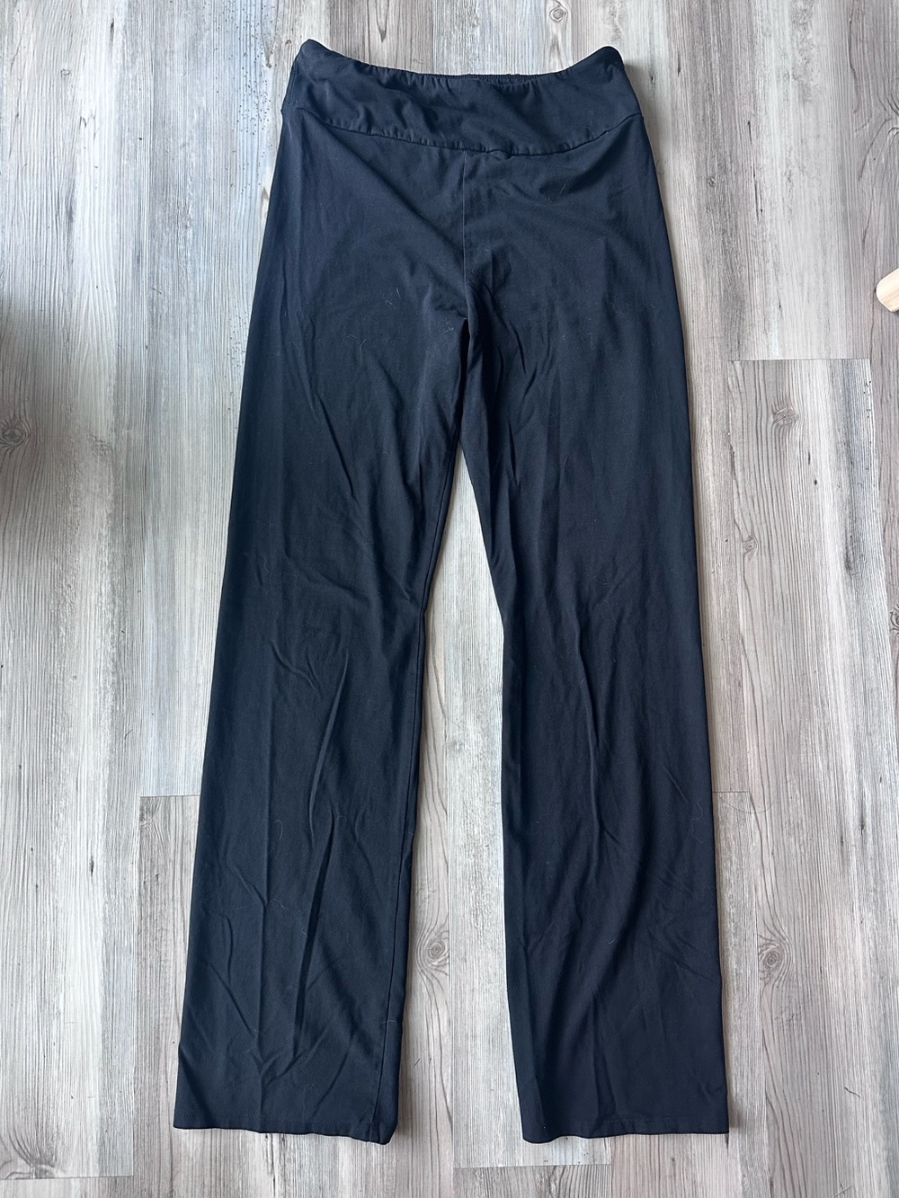 Forever 21 Black Wide Waistband Flare Yoga Pants Estimated XL